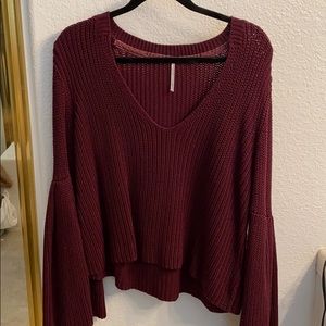 Free People Bell Sleeve Top